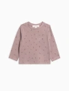 Kendi Mesa Waffle Knit Long Sleeve Top In Pink