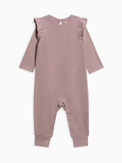 Kendi Babies'  Mila Waffle Knit Flutter Romper In Pink
