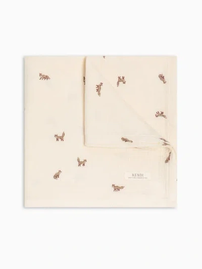 Kendi Organic Cotton Muslin Swaddle Blanket