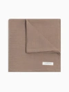 Kendi Organic Cotton Muslin Swaddle Blanket In Brown