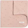Kendi Babies'  Pointelle Swaddle Blanket In Pink