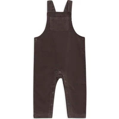 Kendi Kids'  Remi Organic Corduroy Overalls In Black
