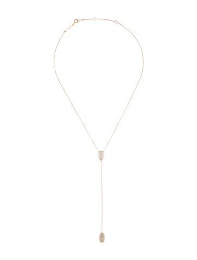 Pre-owned Kendra Scott 14k Diamond Jubilee Lavalier Necklace, 16" In Multi