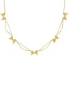 Kendra Scott 14k Gold Plated Bow Strand Necklace In Gold