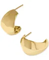 Kendra Scott 14k Gold-plated Chunky J-hoop Earrings In Gold Metal