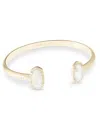 Kendra Scott 14k Gold-plated Crystal Link Cuff Bracelet In Gold
