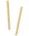 Kendra Scott 14k Gold-plated Cubic Zirconia Daisy Chain Linear Drop Earrings In Gold White