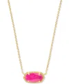 Kendra Scott Elisa Gold Pendant Necklace In Azalea Illusion In Gold