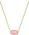 Kendra Scott 14k Gold Plated Elisa Pendant Necklace In Gold Carna