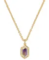 Kendra Scott 14k Gold-plated Hallie Short 18" Pendant Necklace In Gold