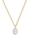 Kendra Scott Hallie Short Pendant Chain Necklace In Gold Opalite Illusion