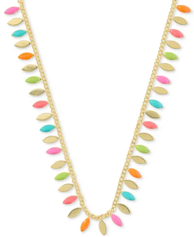 Kendra Scott 14k Gold-plated Multicolor 19" Adjustable Statement Necklace