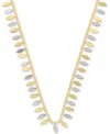 Kendra Scott 14k Gold-plated Multicolor 19" Adjustable Statement Necklace In Gold