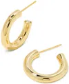 Kendra Scott 14k Gold Plated Over Brass Colette Huggie Earrings In Gold