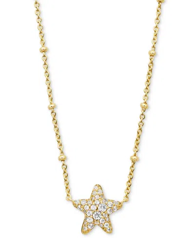 Kendra Scott 14k Gold-plated Pave Star 19" Pendant Necklace
