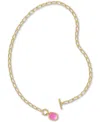 Kendra Scott 14k Gold-plated Stone 18" Pendant Necklace In Gold Azalea Illusion