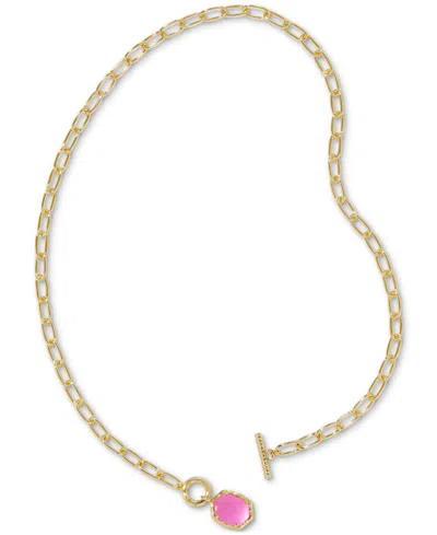 Kendra Scott 14k Gold-plated Stone 18" Pendant Necklace In Gold Azalea Illusion