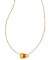 Kendra Scott 14k Gold-plated Stone Candy Corn Adjustable Pendant Necklace, 16" + 3" Extender In Gld Candy