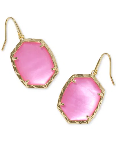 Kendra Scott 14k Gold-plated Stone Drop Earrings In Gold Azalea Illusion