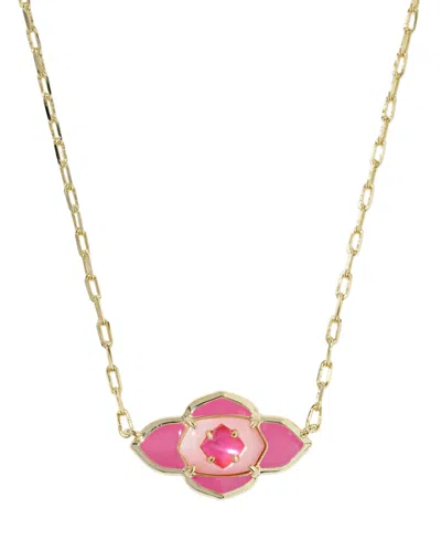 Kendra Scott 14k Gold-plated Abbie Medallion Short Pendant Necklace