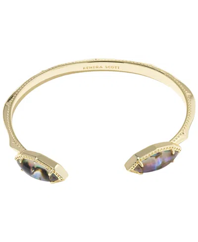 Kendra Scott Ophelia Abalone Shell Cuff Bracelet In Gold
