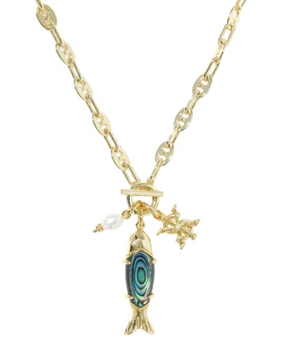 Kendra Scott 14k Gold-plated Parker Fish Long Charm Necklace