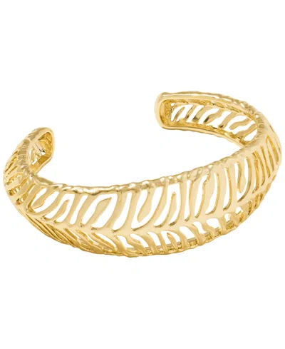 Kendra Scott 14k Gold-plated Tiger Striped Mikki Cuff Bracelet