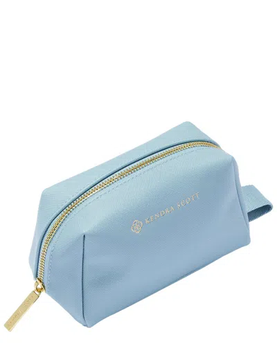 Kendra Scott 14k Plated Small Cosmetic Zip Case In Gray