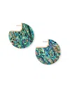 Kendra Scott 14k Rose Gold Plated Abalone Shell Kai Earrings