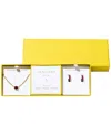 Kendra Scott 2-piece Cubic Zirconia Cailin Pendant Necklace And Huggie Earrings Gift Set