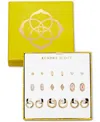 Kendra Scott 9-pc. Set Assorted Crystal Stud & Hoop Earrings In Gold