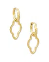 Kendra Scott Abbie 14k Plated Huggie Earrings In Gold