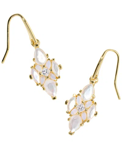 KENDRA SCOTT ABBIE CRYSTAL & IMITATION PEARL DROP EARRINGS