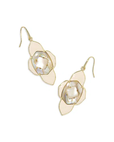 Kendra Scott Abbie Medallion Drop Earrings In Gold