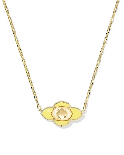Kendra Scott Abbie Medallion Pendant Necklace, 16-19 In Gold
