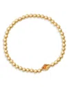 Kendra Scott Abbie Mother Of Pearl Beaded Stretch Bracelet In Gld Mrbld