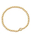 Kendra Scott Abbie Beaded Stretch Bracelet In Gold/natural Mother Of Pearl