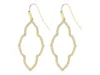 Kendra Scott Abbie Small Open Frame In Gold