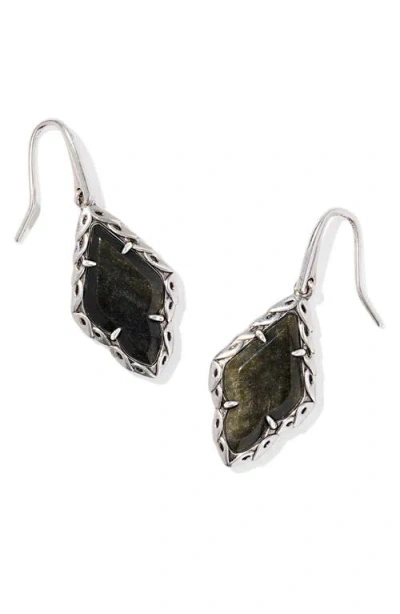 Kendra Scott Adeline Drop Earrings In Black