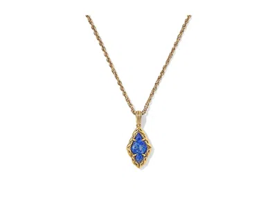 Kendra Scott Adeline Short Pendant In Blue