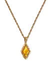 Kendra Scott Adeline Short Pendant Gold-tone Teardrop Necklace