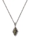 Kendra Scott Adeline Short Pendant Gold-tone Teardrop Necklace In Gray