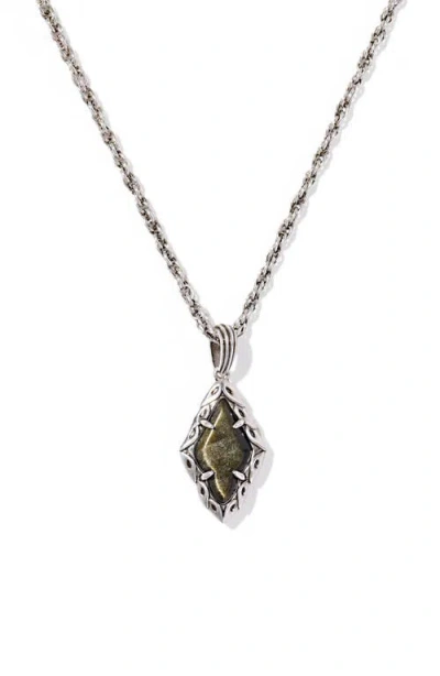 Kendra Scott Adeline Short Pendant Necklace In Metallic