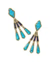 Kendra Scott Adeline Statement Earrings In Blue