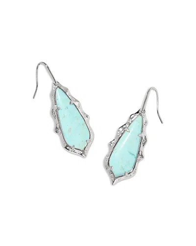 Kendra Scott Adriana Scallop Frame Drop Earrings In Blue