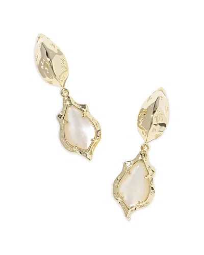 Kendra Scott Adriana Scallop Frame Earrings In Gold
