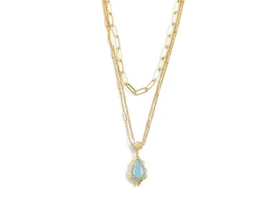 Kendra Scott Adriana Scallop Frame Strand In Gold