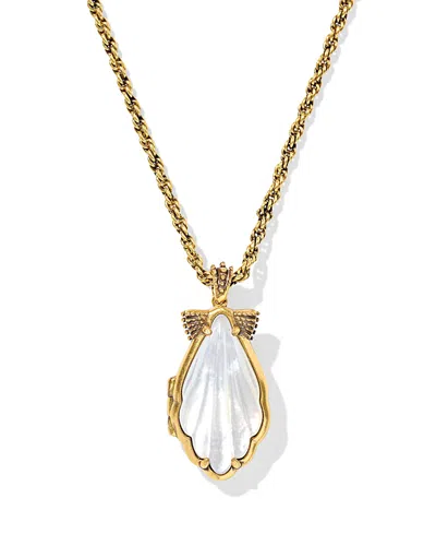 KENDRA SCOTT ALEXA LOCKET PENDANT NECKLACE, 19