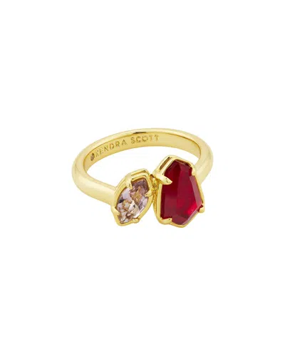 Kendra Scott Alexandria 14k Plated Mixed Stones Cocktail Ring In Gold