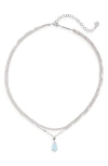 Kendra Scott Alexandria Pendant Layered Necklace In Metallic